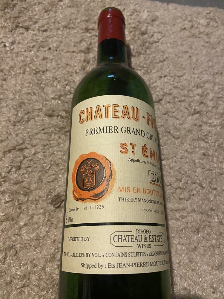 2000 Chateau Figeac St Emilion (empty) Bordeaux Bottle
