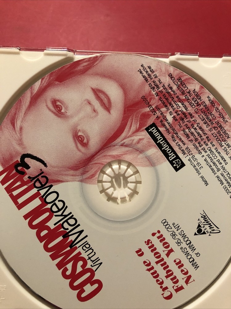 Cosmopolitan Virtual Makeover PC CD ROM Windows 95/98/NT B452