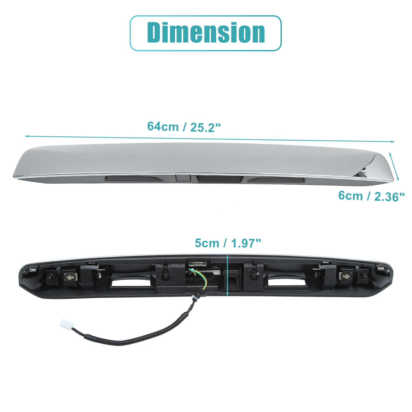 Rear Trunk Hatch Handle Trunk Lid Grip for Nissan Pathfinder13-19 Chrome Garnish