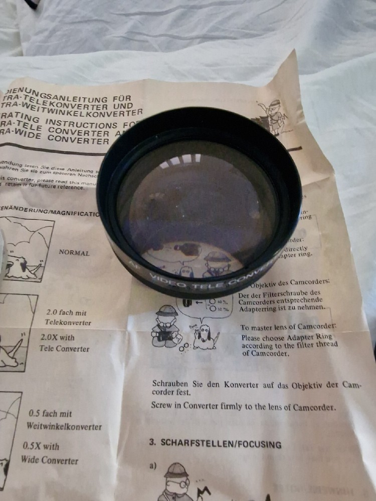 Vitacon Video Tele Converter 2x Lens Accessory