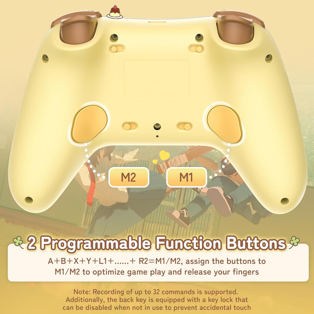 Yellow Switch 2 Controller,Yellow Dog Hall Effect Controllers Wireless for Switc