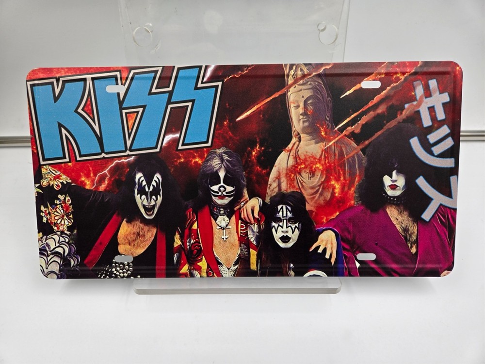 KISS Japan 1978 Automobile Car Vanity License Plate Gene Simmons Ace Frehley