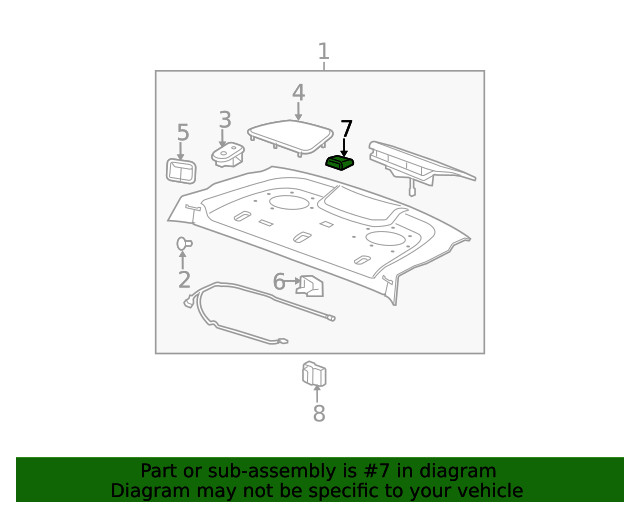 Genuine GM Indicator Bezel 15849683