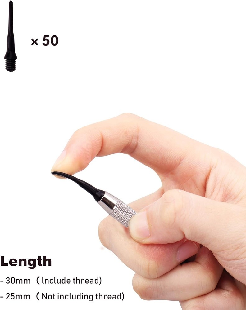 Complete Soft Tip Darts Set: 9 Pcs, 50 Tips & Gift Packaging for Players