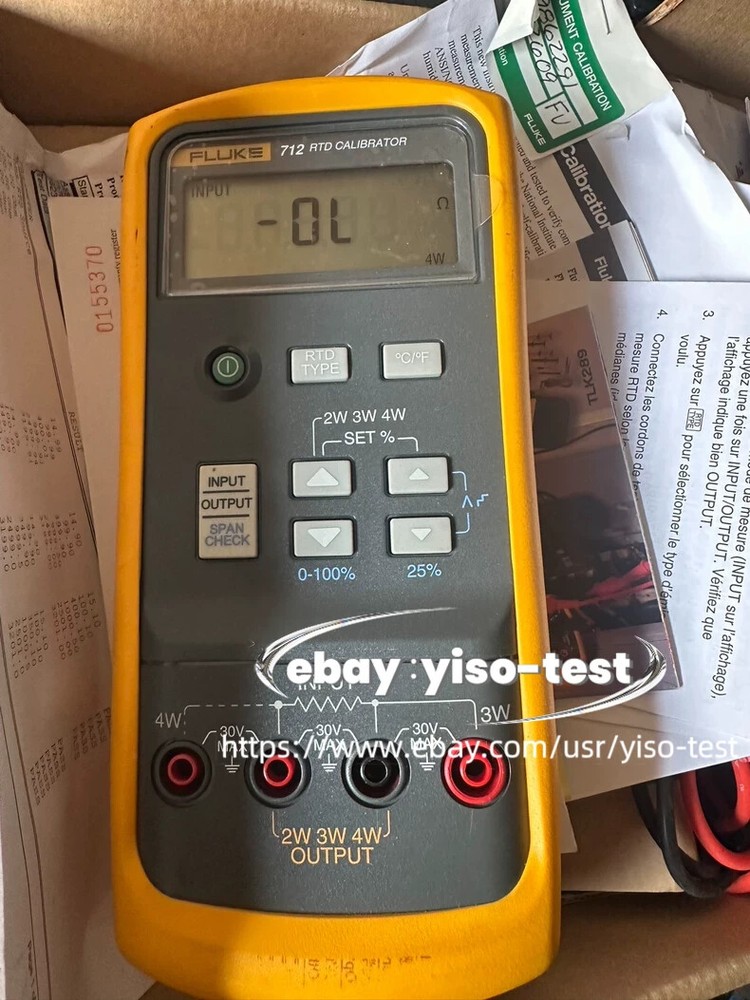 1PCS FLUKE Fluke 712 RTD Process Calibrator /Good function /#