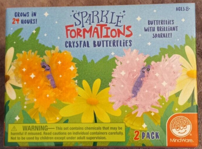 Mindware Sparkle Formations: Crystal Butterflies 2 Pack Ages 8+