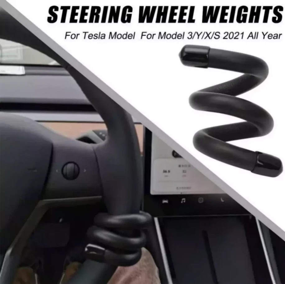 Steering Wheel Booster Weight Autopilot Counterweight Ring for Model 3/Y/S &