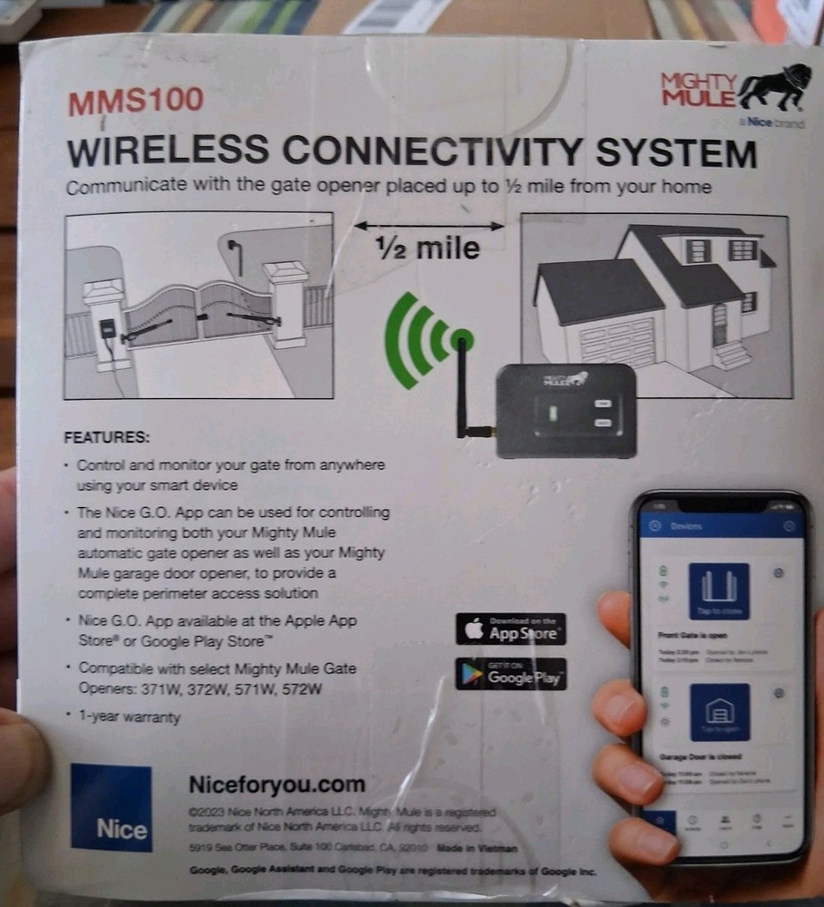 Mighty Mule MMS100 Wireless Connectivity System