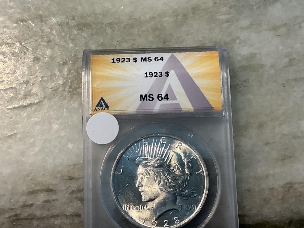 1923 Silver Peace Dollar MS64