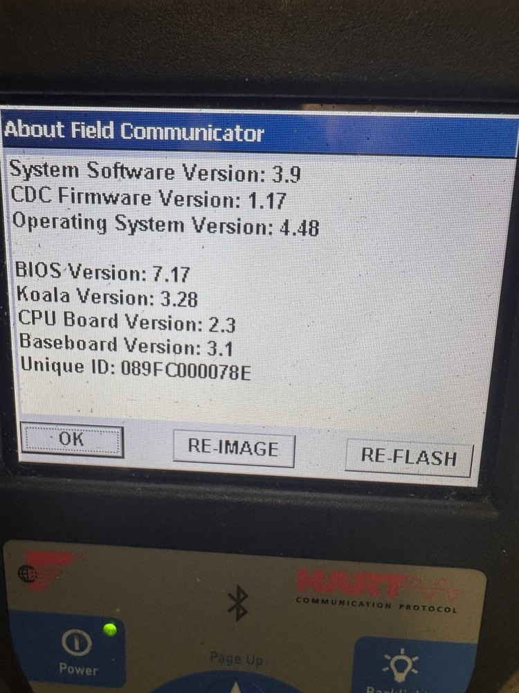 Emerson HART 475 Field Communicator Version 3.9