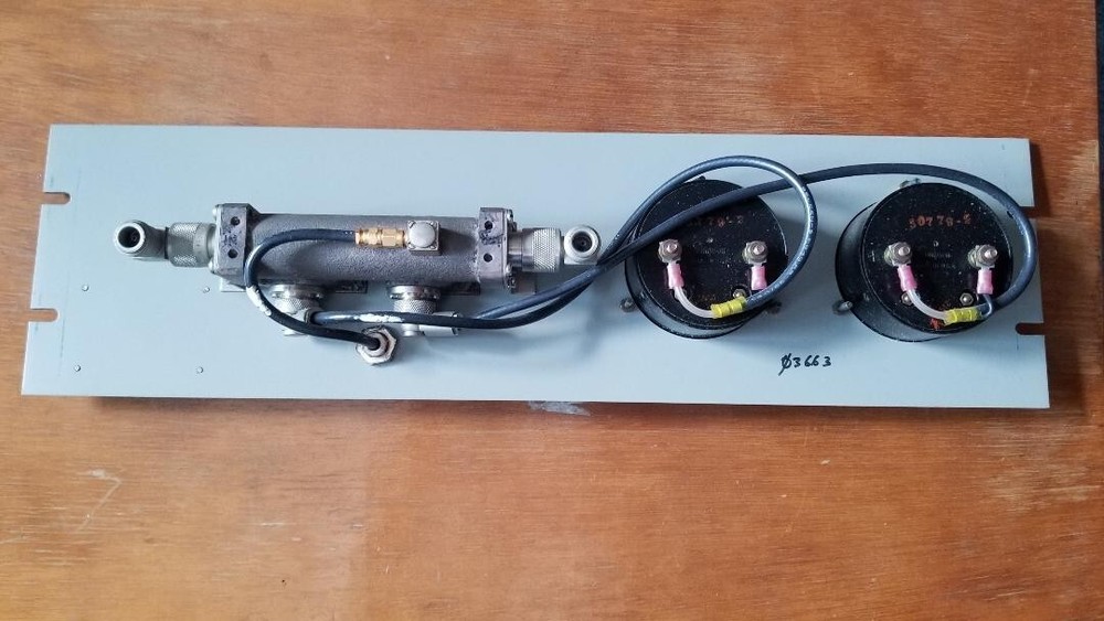 Bird 4527 Thruline rack mount dual meter Wattmeter, includes 2 elements