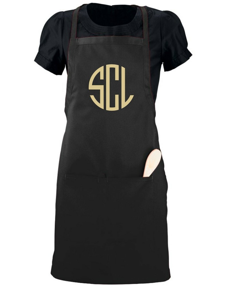 Custom Monogrammed Apron w/ YOUR INITIALS Server Size (22" x 30") monogram gift