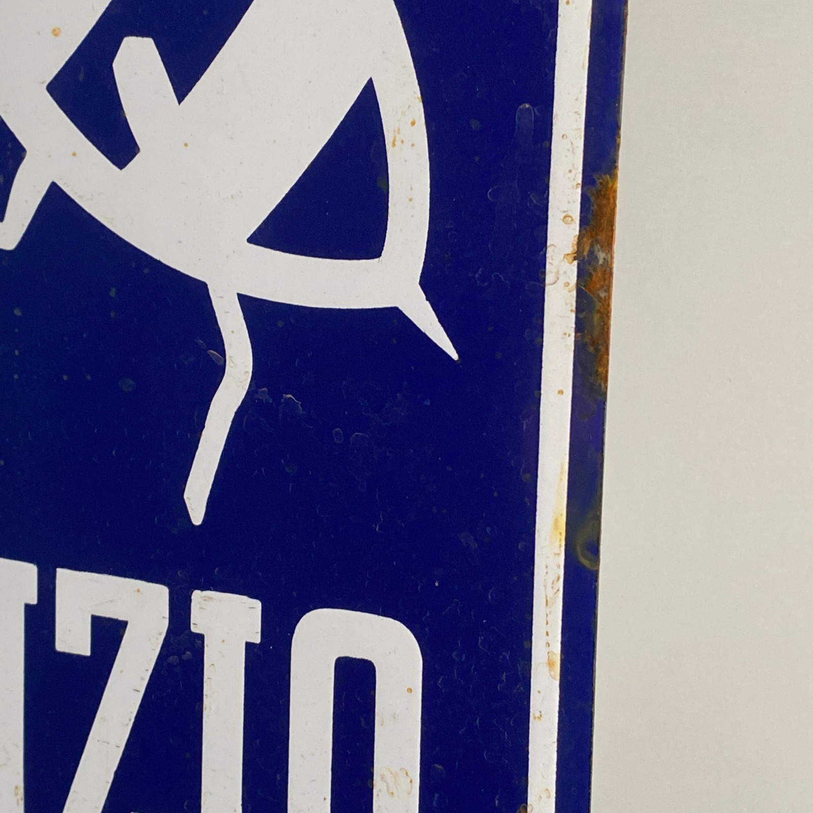 Piaggio Vespa Enamel Sign - 60x35cm (23.6x13.8") - Retro Service Vintage Signage