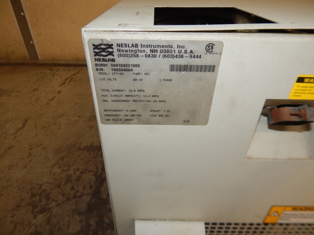 NESLAB CFT-33 REFRIGERATED RECIRCULATING CHILLER (#4575)