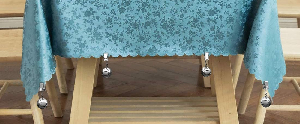 Tablecloth Weights, 10Oz Heavy Premium Tablecloth Clips Added Weights (4 Pack)