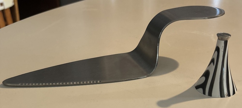 High Heel Silver Cake Cutter & Server