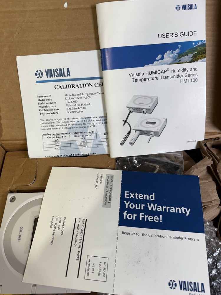 Vaisala HMT100 Humidity and Temperature Sensor Module