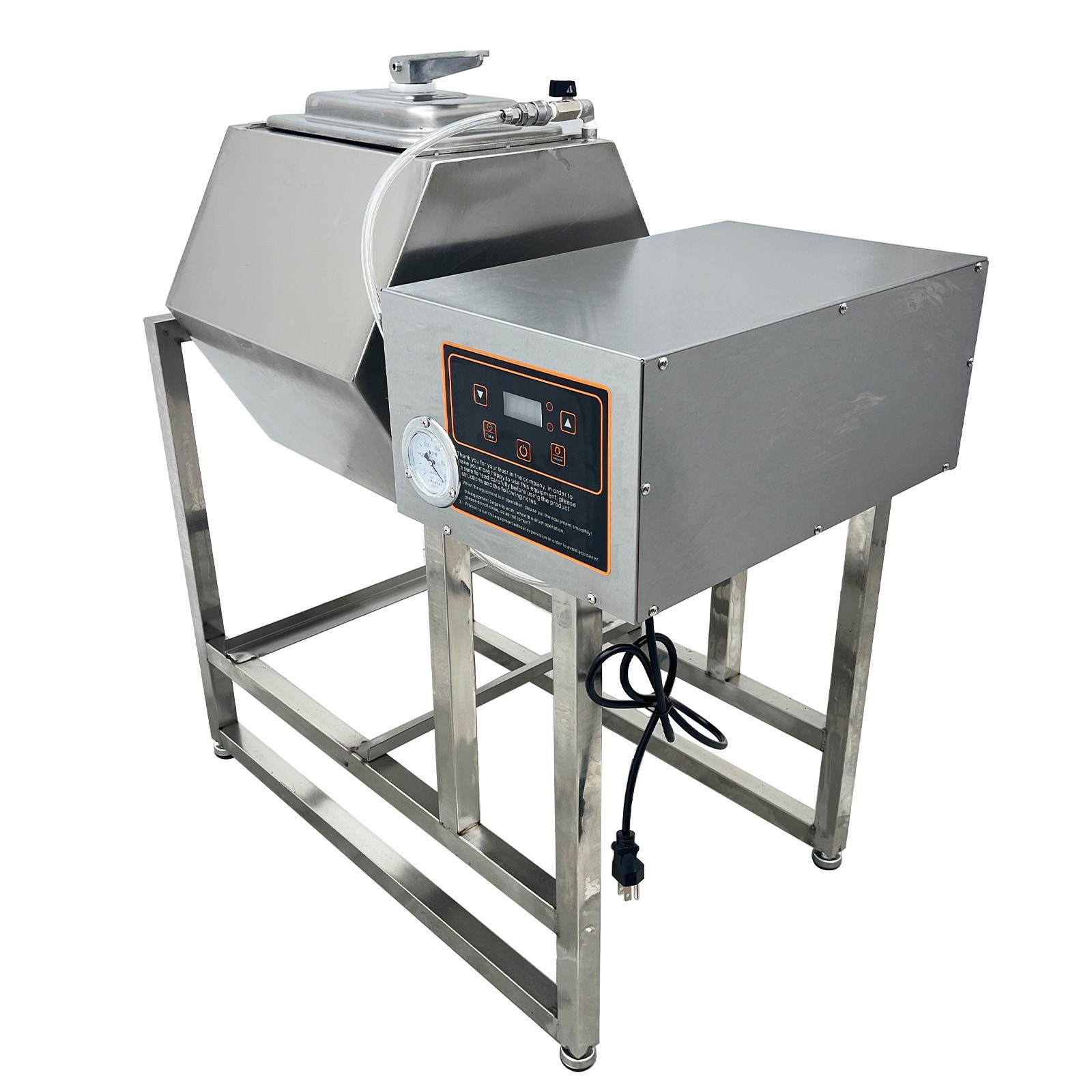 45L 12gal Vacuum Pump Meat Tumbler Marinator Vegetable  Fermenting Machine Mixer