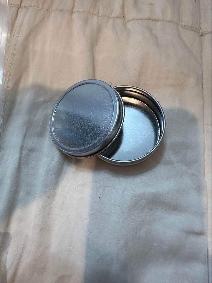 35 Refillable Aluminum Tin Containers - 2oz Capacity - Silver