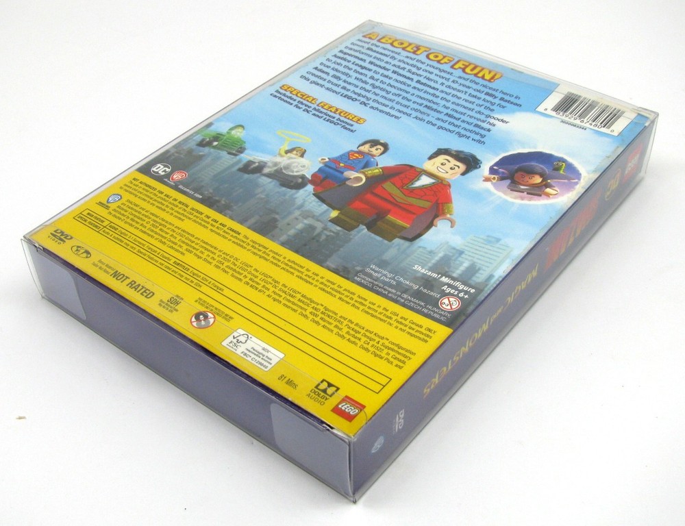 1x DVD OVERSIZED BOX SET (SIZE DVO J) - CLEAR PLASTIC PROTECTIVE BOX PROTECTOR