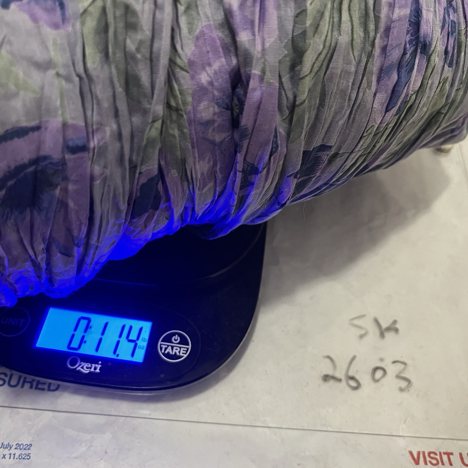 VTG Women 90s Cotton Floral Broomstick Tiered Maxi Skirt 2X Cottagecore Purple