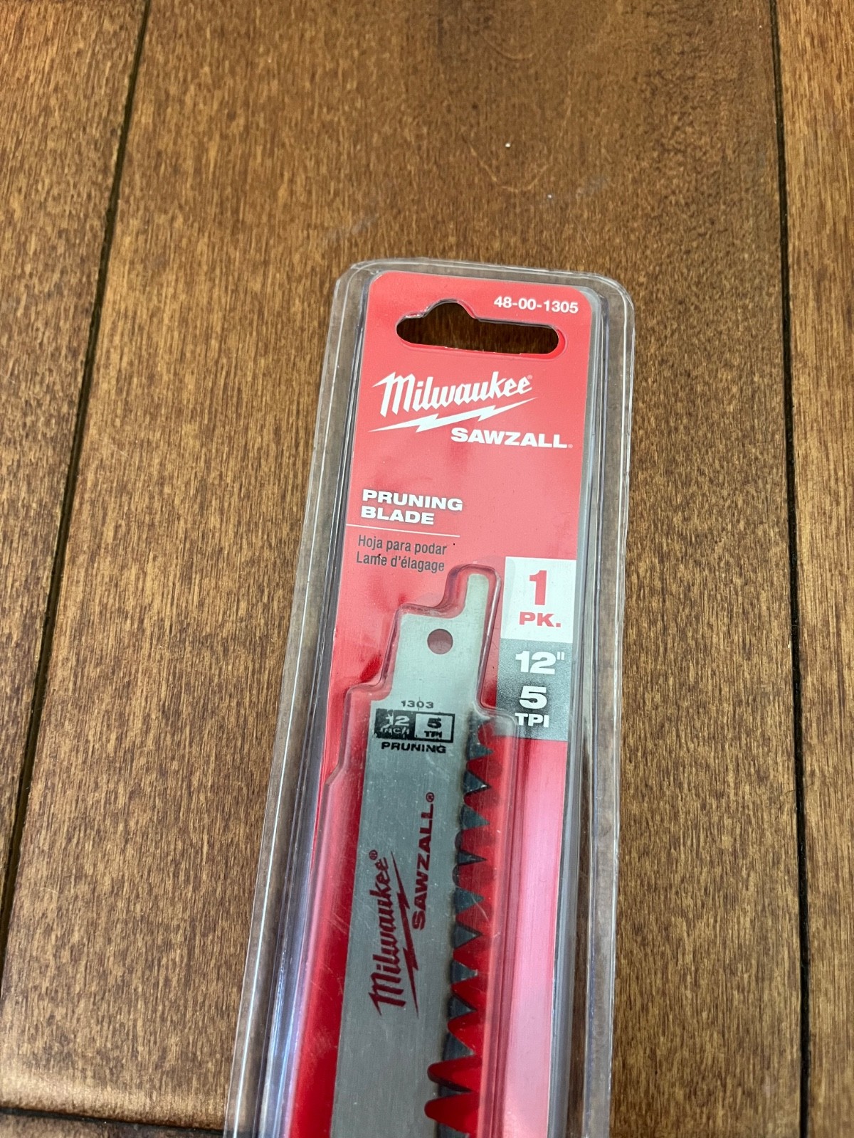 Milwaukee 48-00-1305 Sawzall Pruning Blade 5 TPI 12" Long (2 pack)