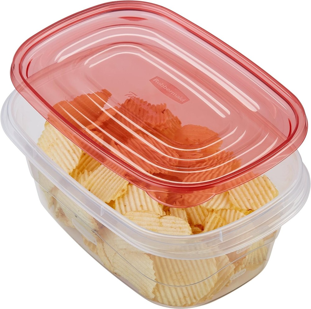 TakeAlongs Deep Rectangular Food Storage Containers, 8 Cup, 4 Count