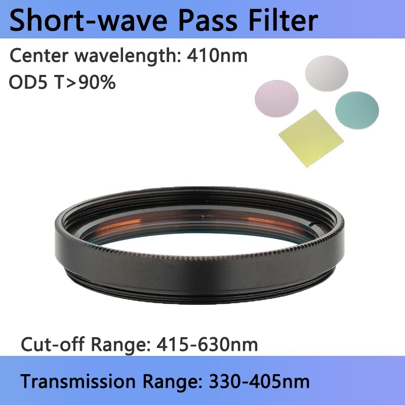 Short-wave Pass Filter  SPF410nm Threaded filter