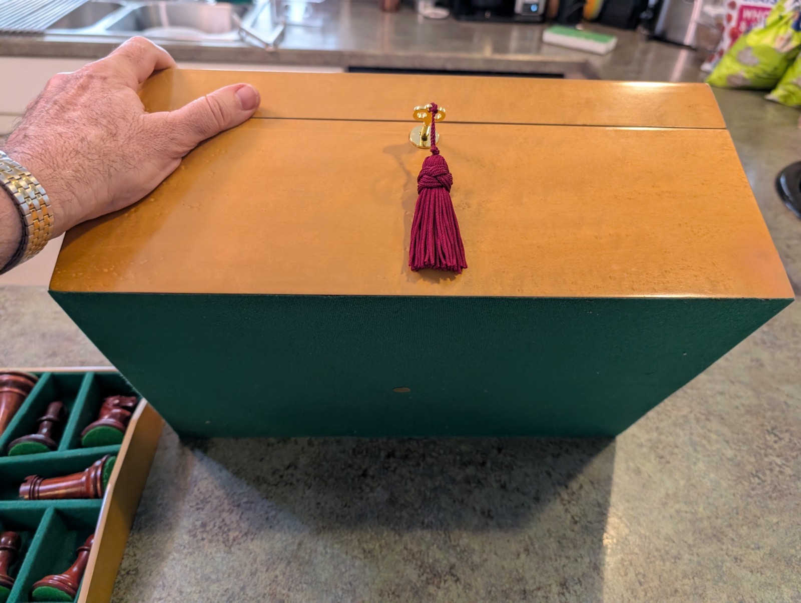 House of Staunton Wood Chess Set Pieces w Case Collector Prestige Series READ