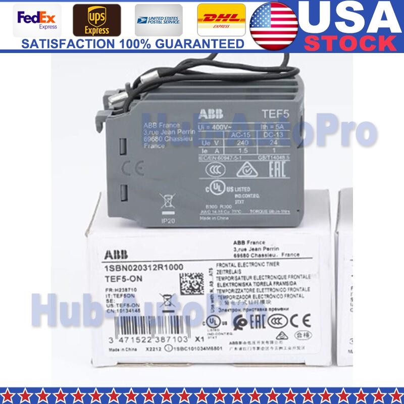 1/pieces NEW ABB Power-on Delay Head TEF5-ON Contactor Timer Module