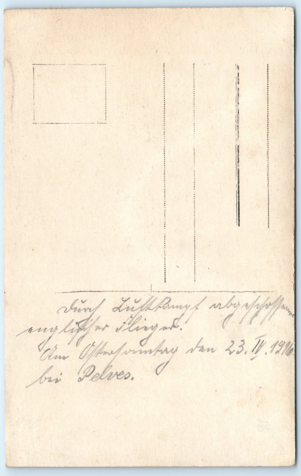 WWI German Soldiers Airplane Biplane Real Photo Postcard RPPC