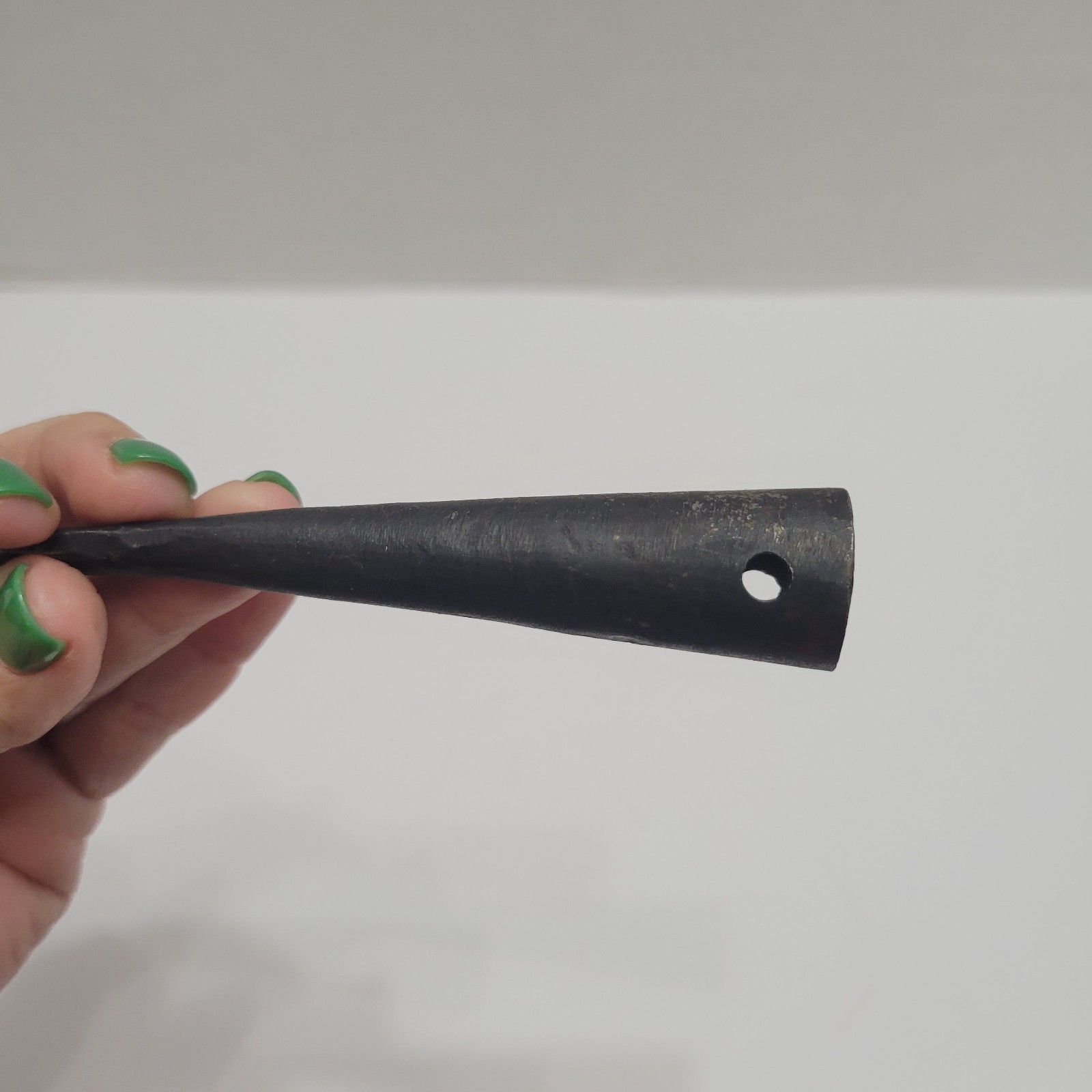 Primitive Antique Iron Spear Head Used collectible iron weapon