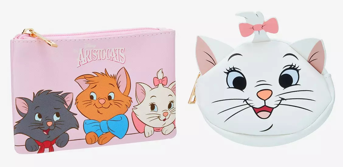 NEW Disney The Aristocats Kittens 3pc Cosmetic Travel Makeup Pen Pencil Bag Set