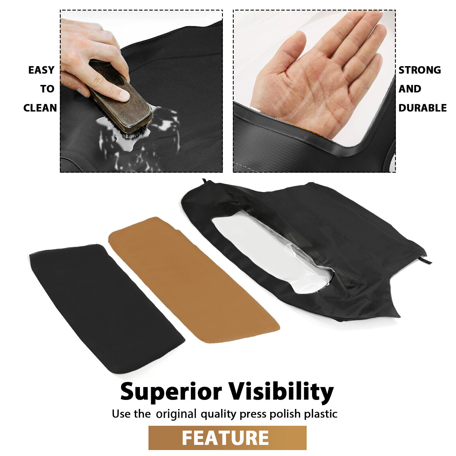 For 1994-1999 BMW E36 318i 323i 325i 328i Convertible Soft Top w/Plastic Window