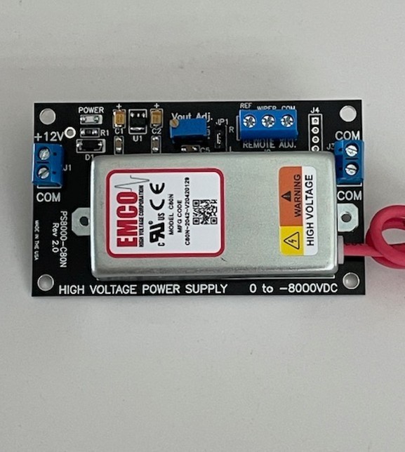 -8000VDC PROGRAMMABLE REGULATED HIGH VOLTAGE POWER SUPPLY - PMT ESL EMCO