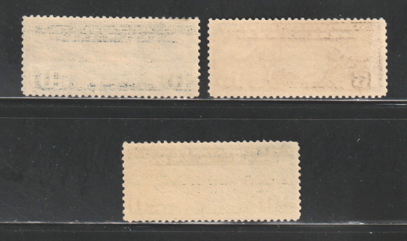 Scott # C7-C9 , MNH/LH, F/VF, Mail Planes & Map of US, 1926-27, Complete Set