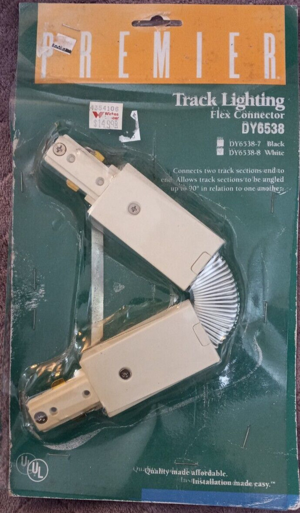 Premier Track Lighting DY6538 Flex Connector White