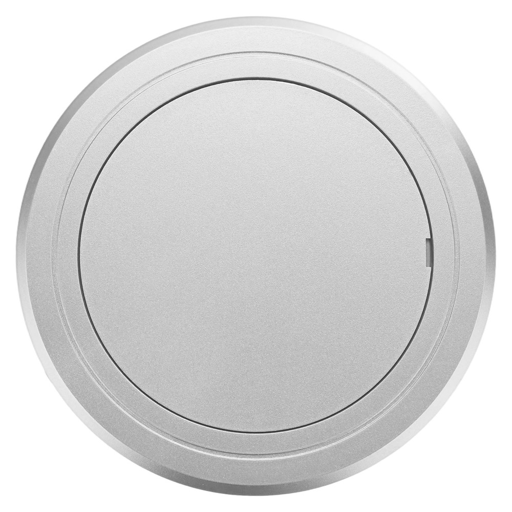 1-Pack Access Panel for Drywall, 5x5 Inch Round Plastic Removable [Silver Tone]