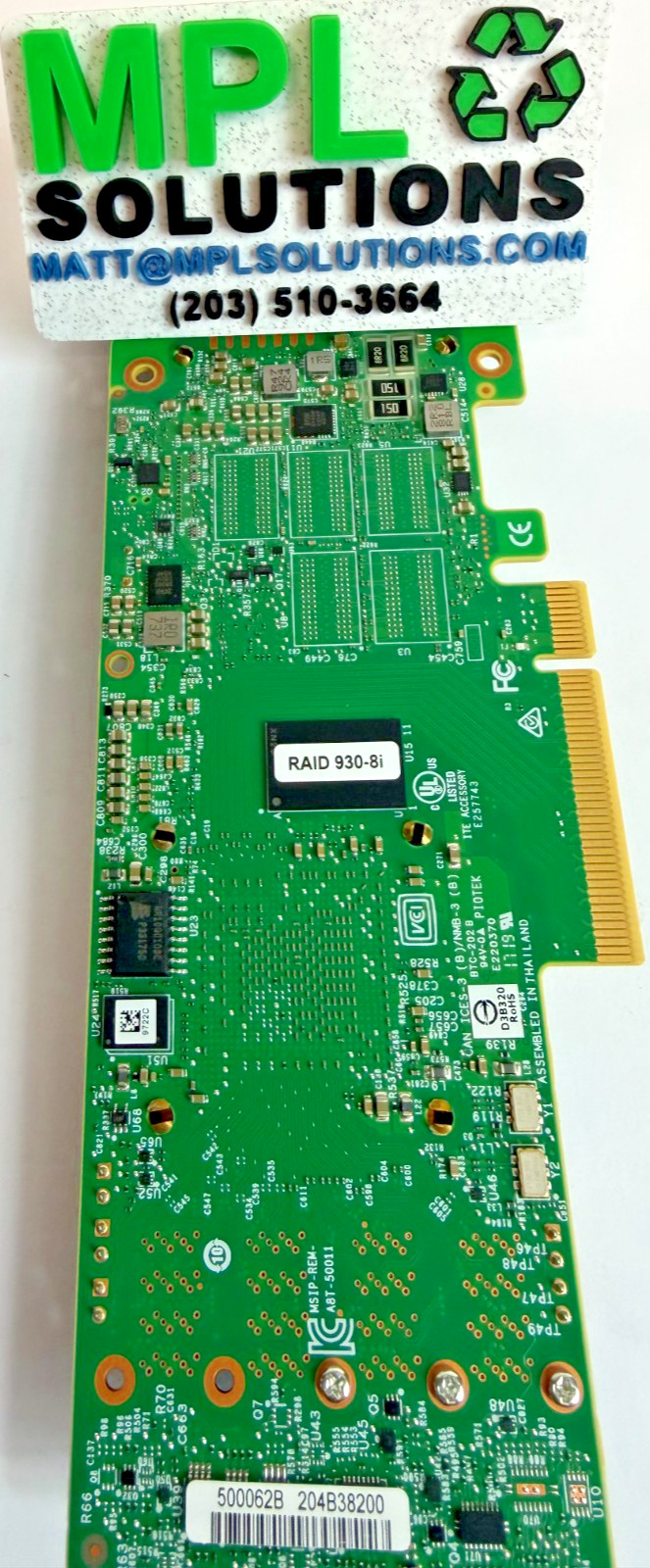 Lenovo 01KN507 ThinkSystem RAID 930-8i SAS/SATA 12Gb/s PERFECT CONDITION!