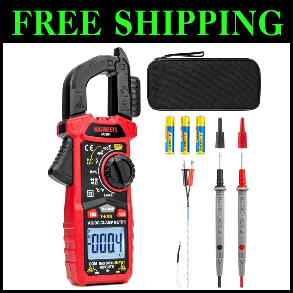 Digital Clamp Meter Multimeter with D-Shaped Jaw