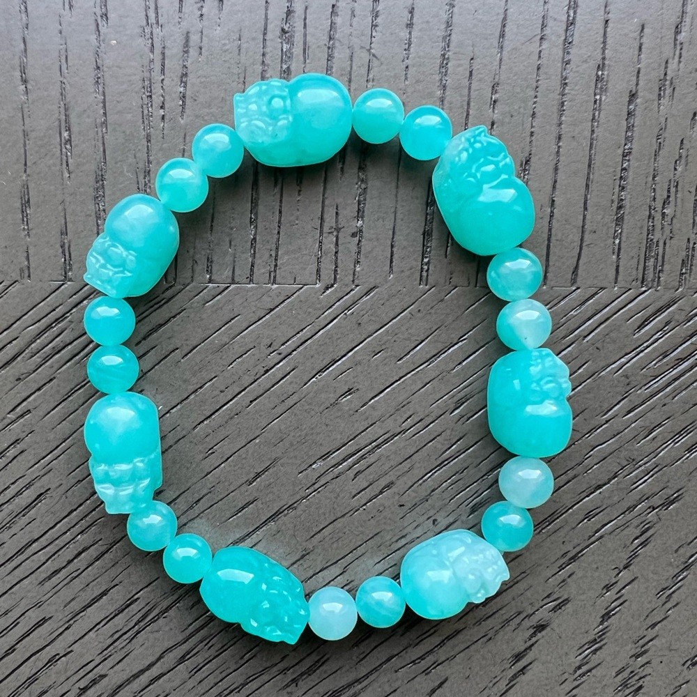 Amazonite pixiu bracelet SIZE 6.5’