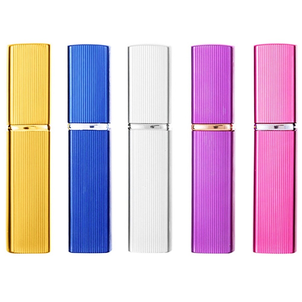 5pcs Mini Travel Perfume Atomizer Bottle Portable Spray Pump Case Refillable US