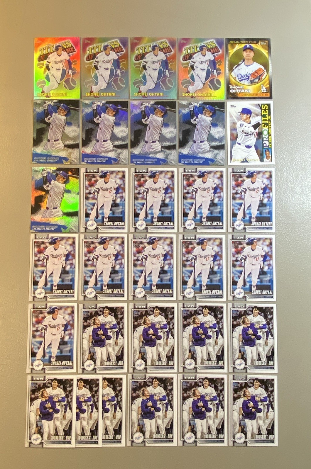 Shohei Ohtani 2026 Topps Series 1 Lot of (31) Cards - Foil Insert Base Dodgers
