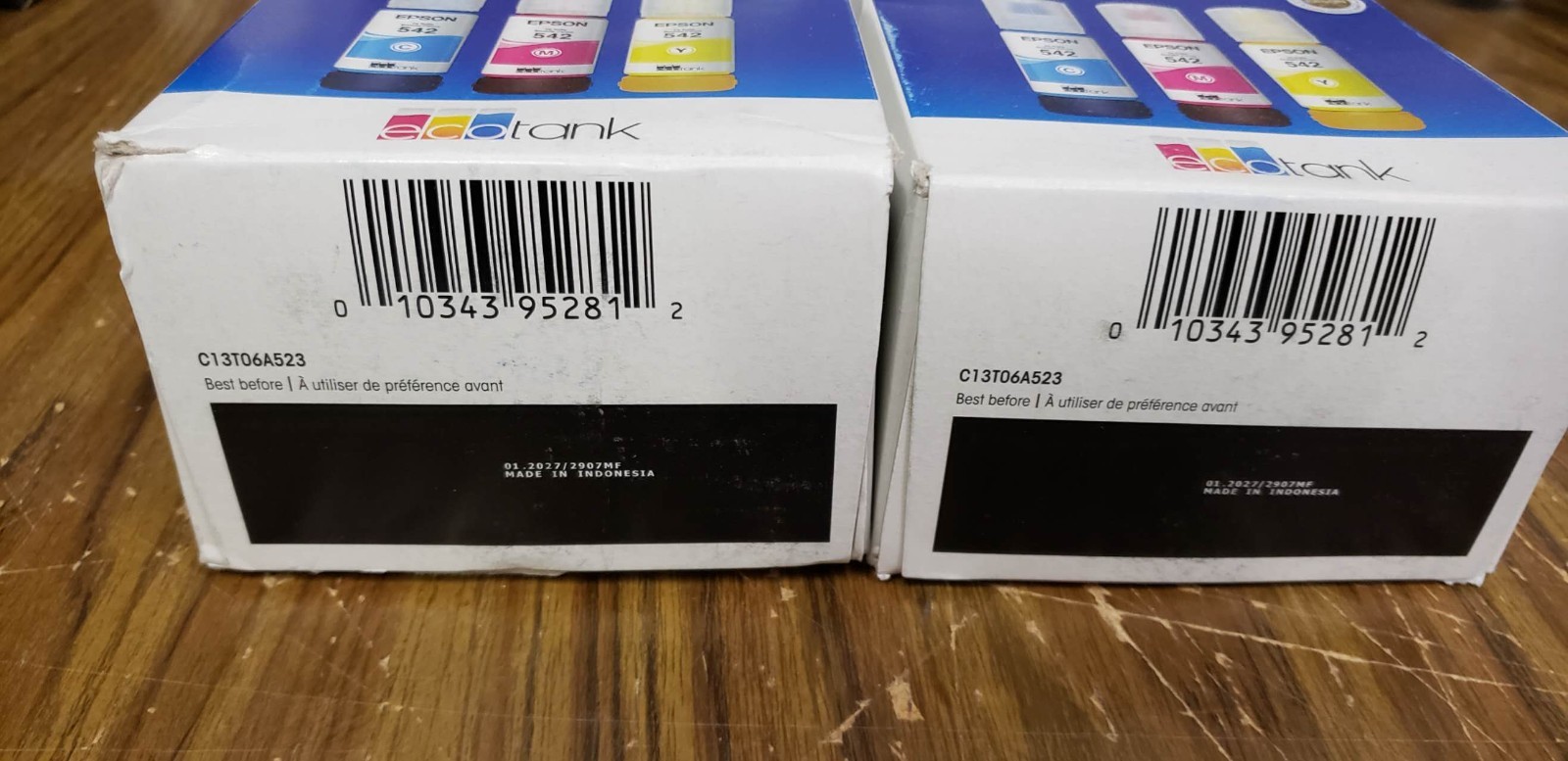 Brand New EPSON 542 EcoTank Ink Ultra-high Capacity Bottle Combo 2 boxes