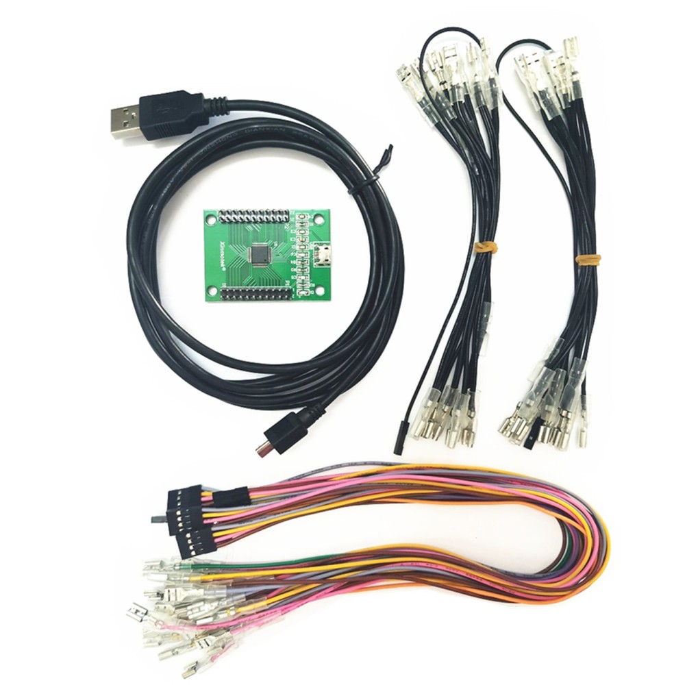 Arcade Encoder to USB Controller 187 Wiring 2 Players DIY Kit For Mame PC PS3 C