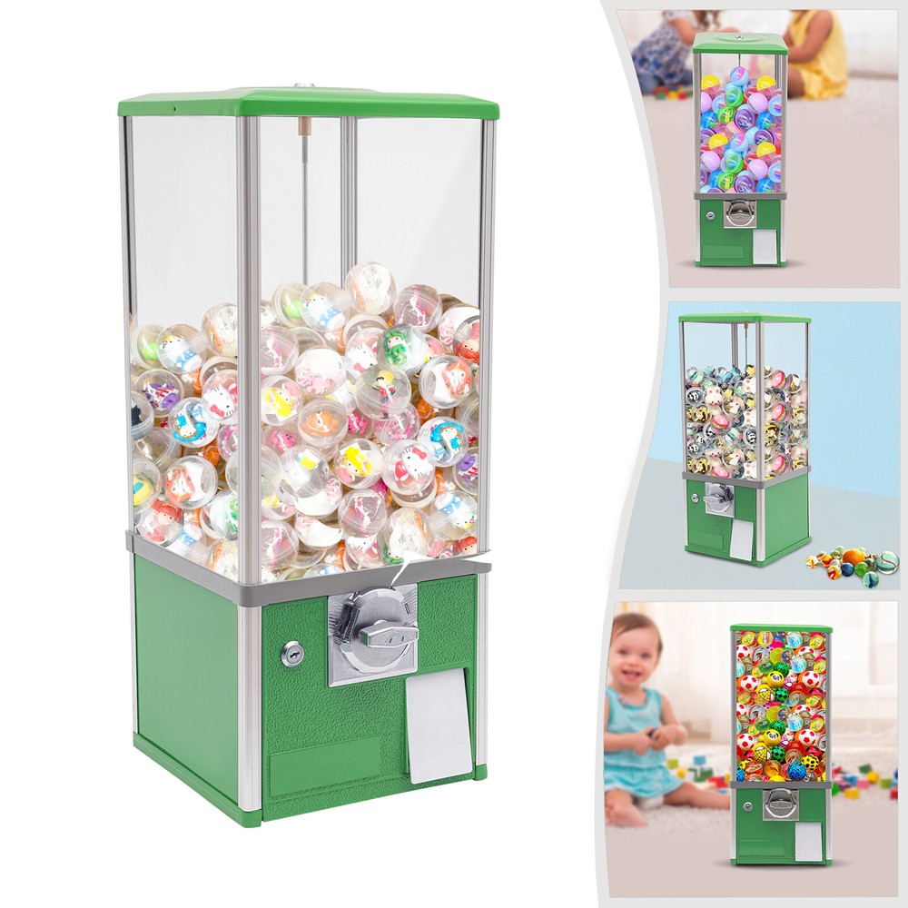 Rectangle Candy Machine Dispenser Machine Candy Vending Machine Gumball Ball NEW