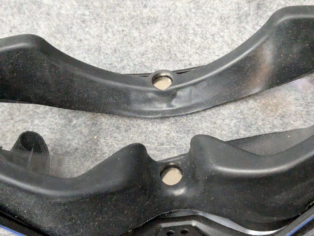 Black/Blue Airsoft tactical face mask