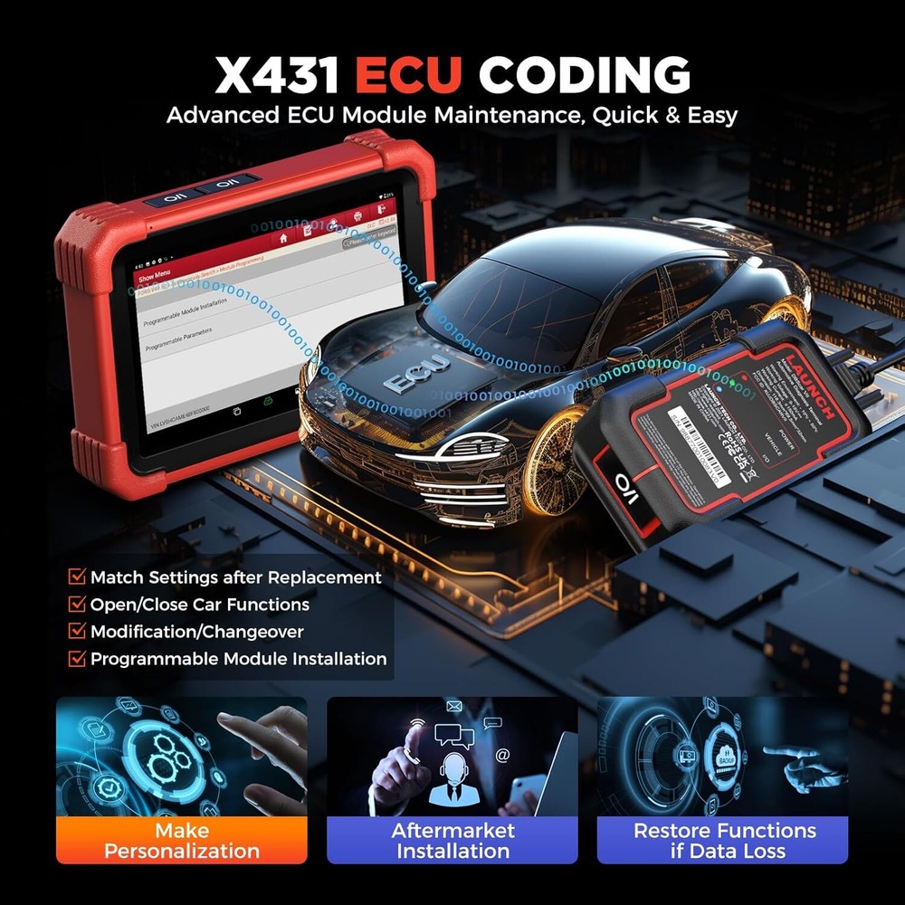LAUNCH CRP919X BT PRO Elite Car Bidirectional Diagnostic Scanner Tool Coding