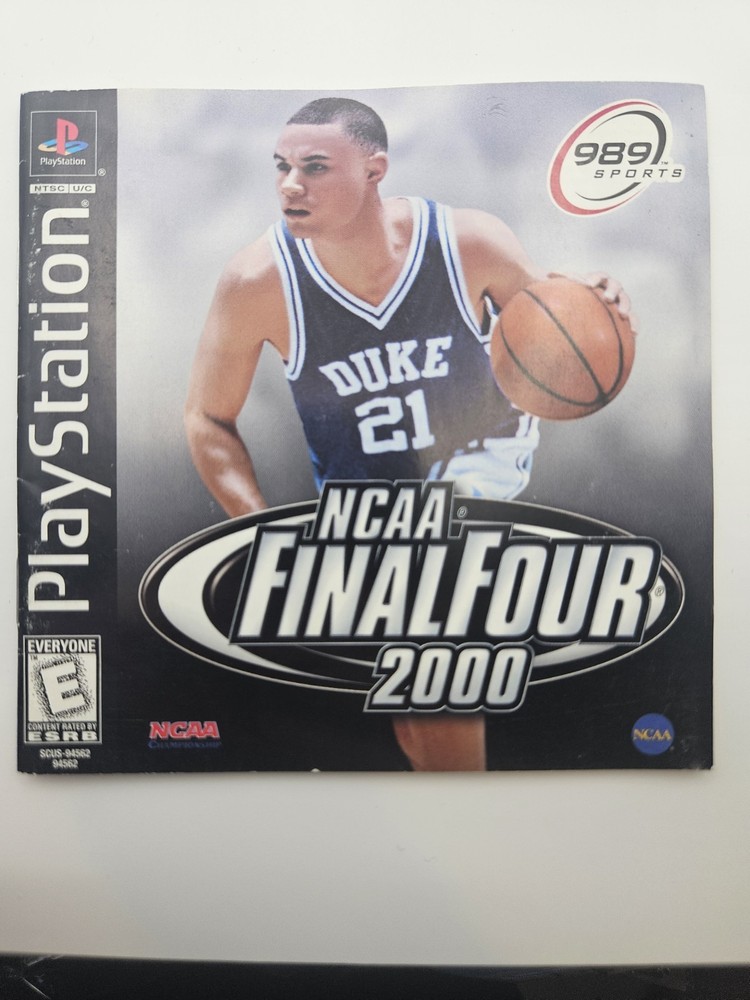 NCAA Final Four 2000 Manual Insert ONLY Playstation