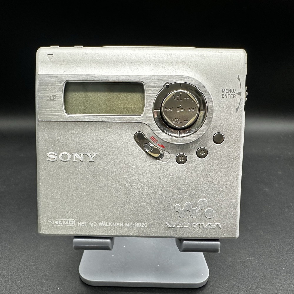 SONY MZ-N920 NET MD WALKMAN Silver Tested Working